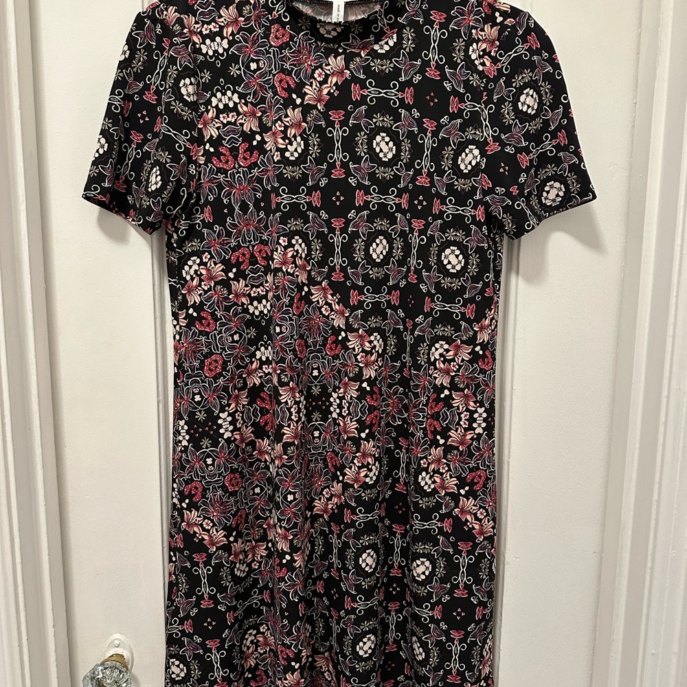 BCBGeneration Black and red Midi Dress